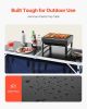 Camping Kitchen Table Folding Portable Cook Station 3 Adjustable Height Aluminum